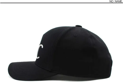 Vista 2 de Flipper Gorra de béisbol de 5 paneles con logotipo minimalista de Nueva York, gorra de algodón ajustable para hombres y mujeres, Blanco