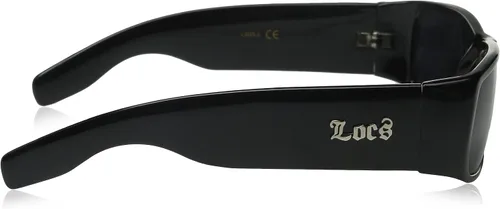 Vista 3 de Locs Gafas de sol Hardcore Black 0103, Brillo negro