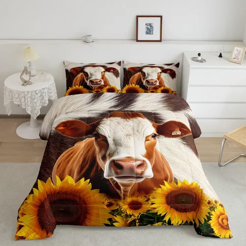 Vista 48 de Feelyou Juego de ropa de cama de sirena suave para niños y niñas, juego de edredón de escamas de peces oceánicos, tamaño individual, edredón
