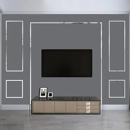 Vista 2 de 15 calcomanías de pared de espejo, azulejos acrílicos autoadhesivos, calcomanías extraíbles para marcos de pared/borde de papel tapiz/líneas