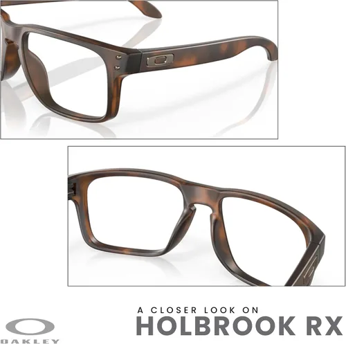 Vista 6 de Oakley Holbrook - Lentes cuadrados OX8156 para hombre + paquete con kit de gafas de diseñador iWear
