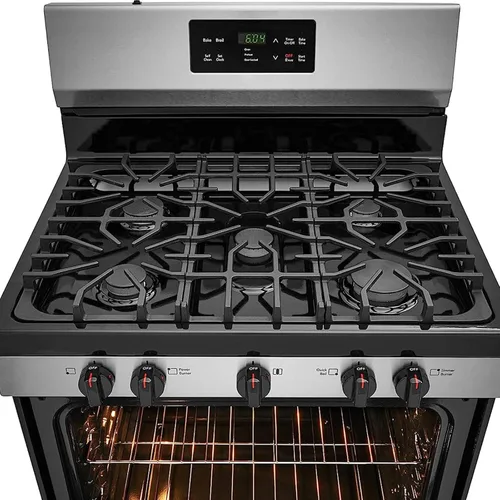 Vista 2 de Repuesto mejorado de rejilla 807412601 para piezas de estufa Frigidaire, 20 x 7.9 pulgadas, rejilla de quemador de superficie de hierro fundido