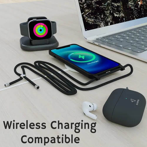 Vista 8 de Funda de teléfono con correa cruzada para iPhone 12 Mini, cuerda ajustable, cordón de cuello para cinturón, cordón de separación, resistente a