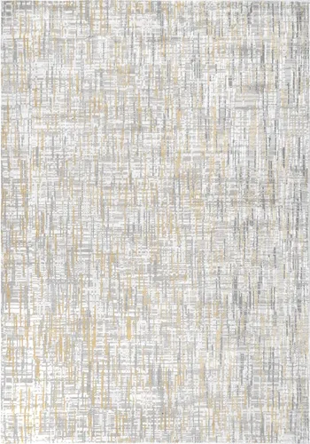 Vista 3 de nuLOOM Emersyn - Alfombra abstracta con textura contemporánea, 5 x 8, color dorado