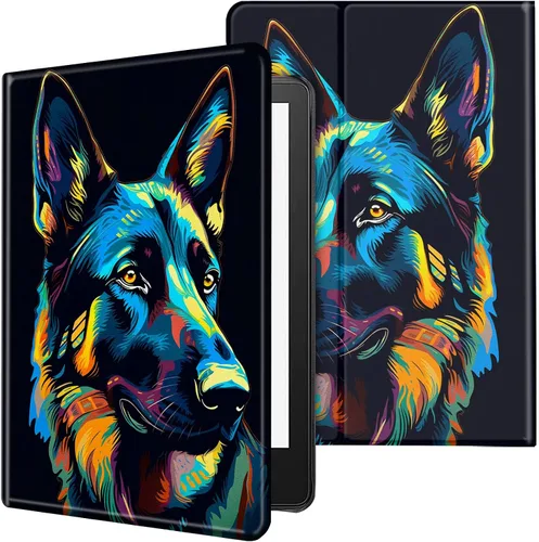 Vista 67 de Funda para tablet Kindle Fire 7 2019/2017 lanzamiento 9ª/7ª generación 7 pulgadas, ligera, protectora de piel sintética, cubierta inteligente
