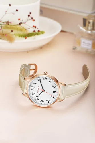 Vista 3 de BRIGADA - Reloj de mujer elegante reloj para mujer correa de cuero reloj de chicas para mujer impermeable
