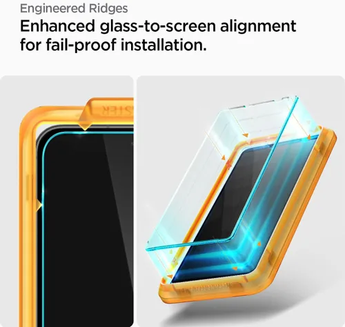 Vista 6 de Spigen Protector de pantalla de vidrio templado [GlasTR AlignMaster] diseñado para Galaxy S23 FE - Paquete de 2