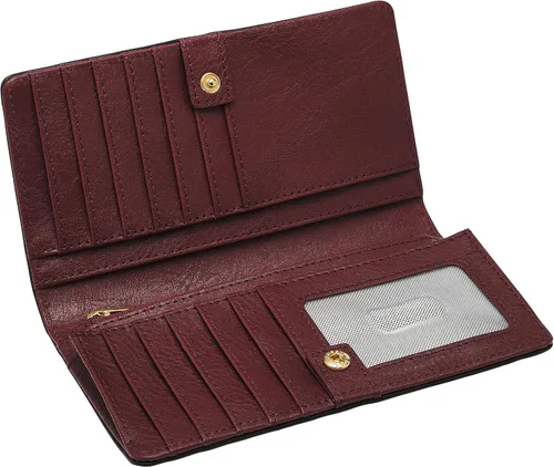 Vista 2 de Fossil Cartera delgada de cuero Liza para mujer