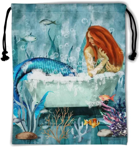 Vista 176 de Bolsa de agarre de gimnasia de piel de animal, bolsa de gimnasia con cordón ajustable, bolsa de cuerda para fauna silvestre, Mariposas Galaxy
