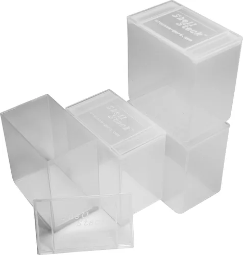 Vista 6 de MTM SS25-00 Shell Stack 25 - Caja de almacenamiento compacta redonda, transparente, pequeña, fabricada en Estados Unidos