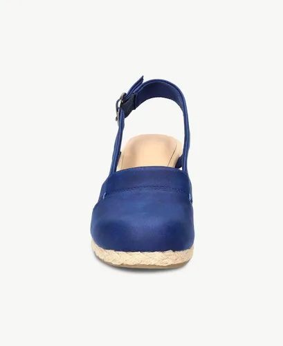 Vista 6 de Juliet Holy Sandalias de cuña para mujer, alpargatas con plataforma y puntera cerrada