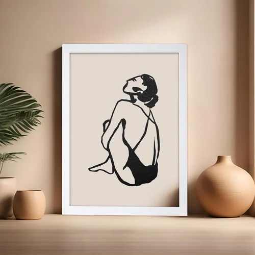 Vista 97 de Poster Master Faces Poster - Retro Women Print - Portrait Art - Sketch Illustration - Abstract Artwork - Woman Design - Chic Boho Design - Great