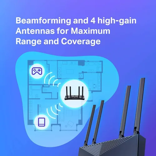 Vista 4 de TP-Link Enrutador WiFi 6 AX1800 - Enrutador WiFi inteligente (Archer AX20) – Enrutador 802.11ax, Enrutador Gigabit de banda dual, Controles