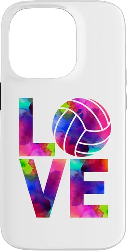 Vista 16 de Funda para iPhone 11 Pro Max Love Volleyball Watercolor Girl Team Tournament Retro Vibe