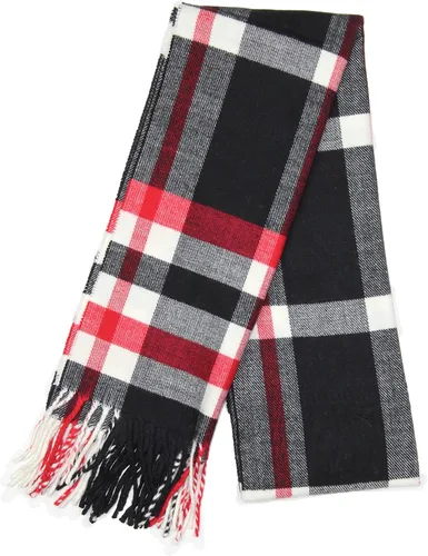Vista 117 de Bufanda de invierno Achillea suave y cálida, de tartán, a cuadros, de cachemira, unisex