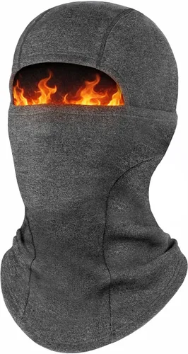 Vista 30 de Fuinloth Pasamontañas de Esquí Balaclava Pro, Pasamontañas a Prueba de Viento Térmico para Climas Fríos, Motocicleta para Hombres/Mujeres