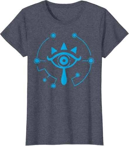 Vista 13 de Zelda Breath of The Wild Sheikah Eye Logo Camiseta Negro