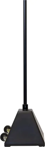 Vista 7 de Ideal Shield Base de letrero portátil con poste de soporte de letrero de 96 pulgadas, color negro, incluye soportes ajustables para letreros