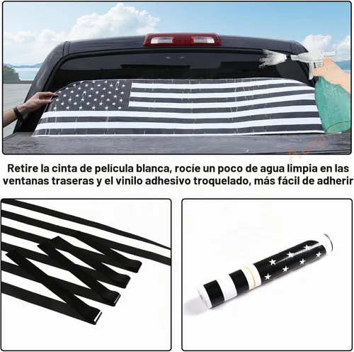 Vista 4 de Aunginsy Adhesivo para panel de vidrio para ventana trasera, compatible con Toyota Tundra 2007-2021, panel de ventana de puerta trasera
