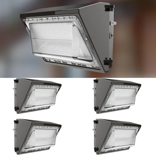 Vista 17 de Lightdot Paquete de 6 luces LED de pared de 70 W, 100-277 V, fotocélula inteligente del atardecer al amanecer, 10500 lm (150 Lm/W) 5000 K IP65