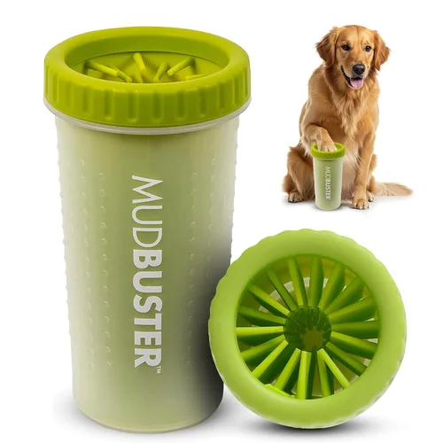 Vista 14 de Dexas MudBuster Limpiador portátil de patas para perros, grande, color blanco brillante, edición especial, suministros y accesorios de primera