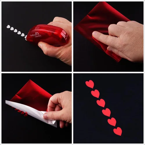 Vista 3 de SCRAPBOOK ADHESIVES BY 3L E-Z Runner Hearts Dispensador recargable, color blanco