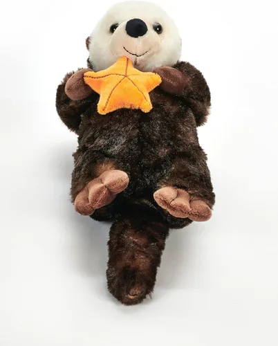 Vista 4 de The Petting Zoo - Nutria marina de peluche, juguete de felpa, regalos para niños, Animales salvajes del océano, Colección Wild Onez, Juguetes