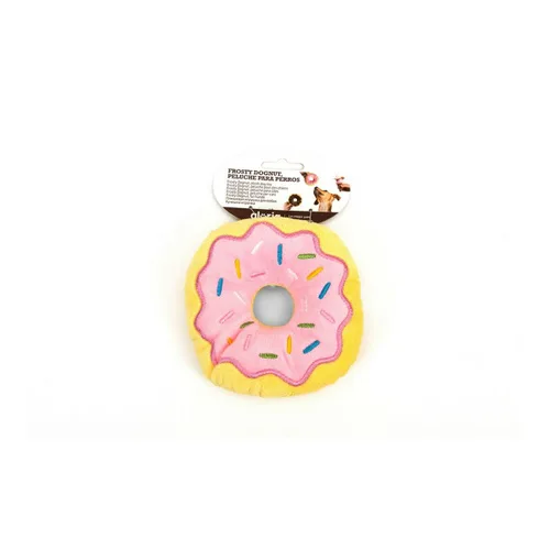 Vista 4 de Peluche para perros Gloria Frosty 3 x 5 x 14 cm Donut Rosa