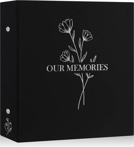 Vista 18 de Lanpn Álbumes de fotos pequeños de 4 x 6 pulgadas, 50 imágenes, paquete de 2 unidades, mini capacidad de lino Our Memories, juego de bolsillos