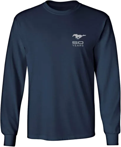 Vista 2 de Mustang - Camiseta de manga larga para Ford 50 Shelby, color gris serpiente