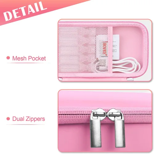 Vista 3 de BOVKE Estuche de transporte para nebulizador eléctrico de mano para adultos y niños, bolsa espaciadora de inhalador, nebulizador eléctrico portátil