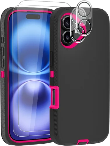 Vista 10 de Funda para iPhone 12 Mini con funda de clip para cinturón y 2 protectores de pantalla, funda de protección completa resistente de grado militar a