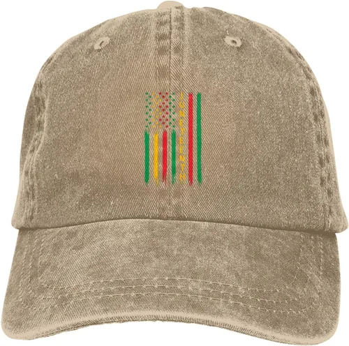 Vista 9 de Guyos Pride African American Juneteenth Independence Day Freedom Hats Trucker Hat Denim Cap Snapback Outdoor Travel Dad Caps