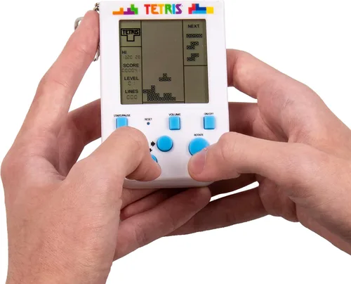 Vista 2 de Fizz Creations Juego de llaveros Tetris, 1931, blanco, estándar