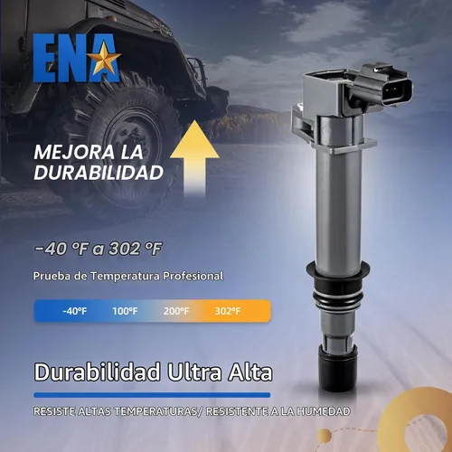 Vista 3 de ENA Juego de 6 bobinas de encendido compatibles con Dodge Jeep Mitsubishi Aspen Dakota Durango Ram 1500 Nitro Cherokee Commander Liberty Raider 3.7L