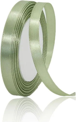 Vista 127 de Cinta de Satén Beige de Color Sólido, 1-1/2 Pulgadas x 25 Yardas, Cinta de Satén de Tela para Envolver Regalos, Manualidades, Hacer Lazos