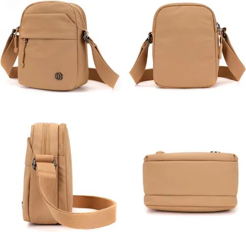 Vista 6 de Bolso cruzado de nailon casual, impermeable, ligero, para mujer