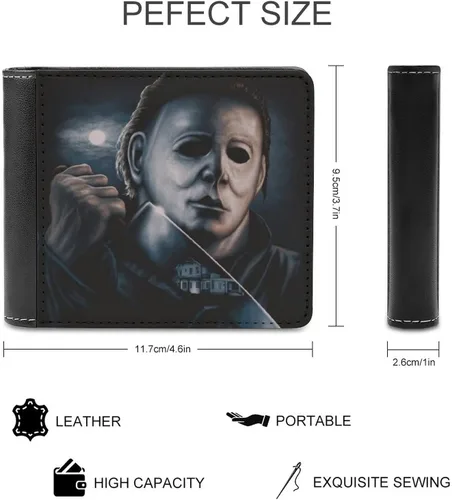 Vista 2 de Billetera Slimline Bi-Fold Slim Wallet unisex de moda con doble pliegue, Style-1