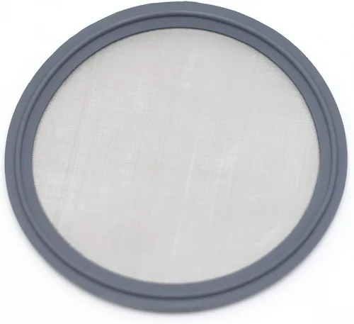 Vista 19 de HFS (R) 1,5 "Tri Clamp Screen Junta FKM w/Stainless Screen 10 Mesh (2000 μm)