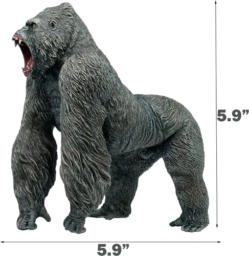 Vista 8 de Gorilla Toys Figura de acción Rampage Gorilla Fight Mode Ape - Figuras sólidas de animales salvajes para juegos de rol, juguete para contar historias