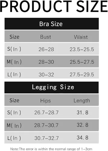 Vista 4 de OYS Conjuntos de entrenamiento para mujer trajes de 2 piezas sin costuras cintura alta leggings de yoga de manga larga camiseta corta para gimnasio