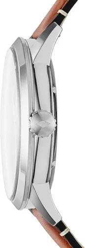 Vista 2 de Fossil - Reloj de pulsera automático y mecánico de estilo Townsman en acero inoxidable para hombre