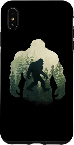 Vista 11 de Sasquatch Yeti Figure Nature Double Exposure Bigfoot Case for iPhone 17