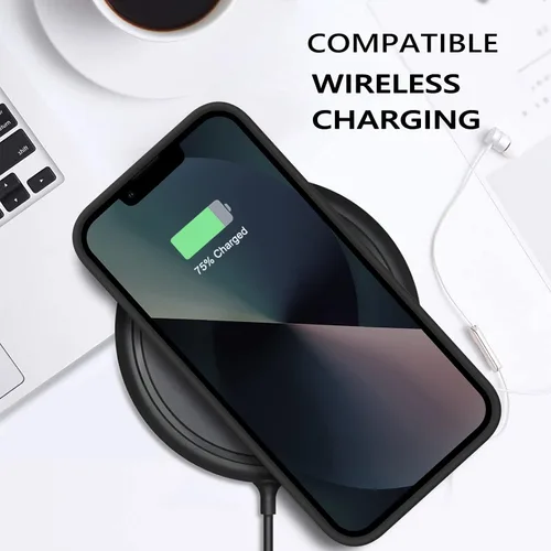 Vista 6 de BENTOBEN Funda para iPhone 13 Mini, iPhone 13 Mini, ajuste delgado, silicona líquida, gel suave, antiarañazos, a prueba de golpes, funda protectora