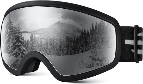 Vista 14 de Gafas de esquí para niños, gafas de esquí de nieve para niños, jóvenes, adolescentes, niños y niñas de 5 a 14 años