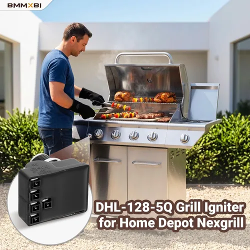 Vista 7 de Piezas de repuesto para encendedor de parrilla de 5 salidas para Home Depot Nexgrill 720-0830 720-0830H 720-0888N, kit de repuesto de encendedor