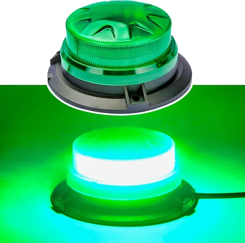 Vista 12 de AUXMOTEC Barra de luces de baliza estroboscópica de emergencia LED ámbar con montaje magnético y 8 modelos de destello, lámparas de señal