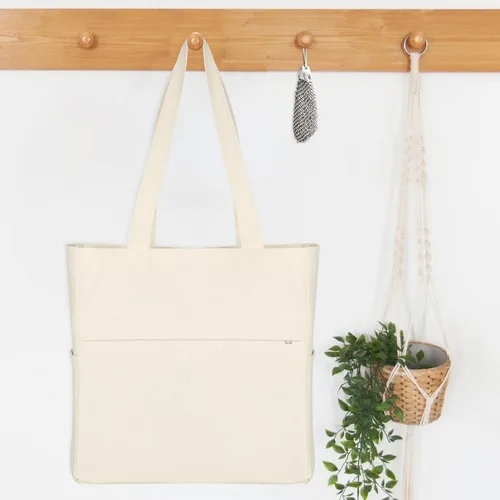 Vista 6 de Afashor Bolso de mano de lona vintage para mujer, bolso de gran capacidad