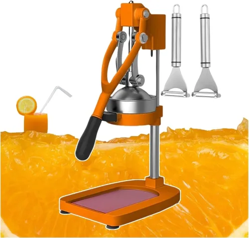 Vista 10 de Exprimidor de cítricos de hierro fundido, máquina de exprimidor de prensa manual, exprimidor de frutas y trituradora de mano Extractor de exprimidor