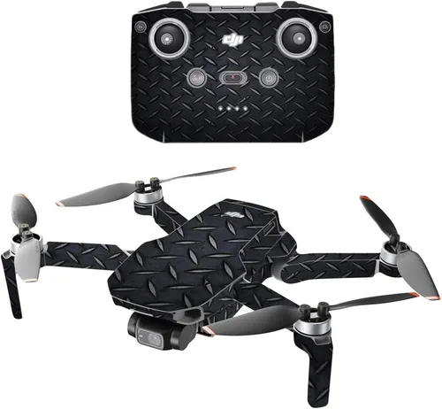 Vista 8 de MIGHTY SKINS Compatible con DJI Mini 2 Dron portátil – Pared negra Funda protectora de vinilo duradera y única Fácil de aplicar, quitar